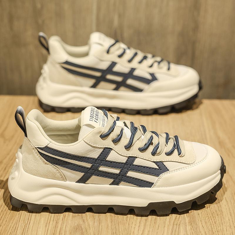 Men's shoes spring 2025 new breathable versatile casual sports dad shoes men's running non-slip thick-soled Forrest Gump tide shoes