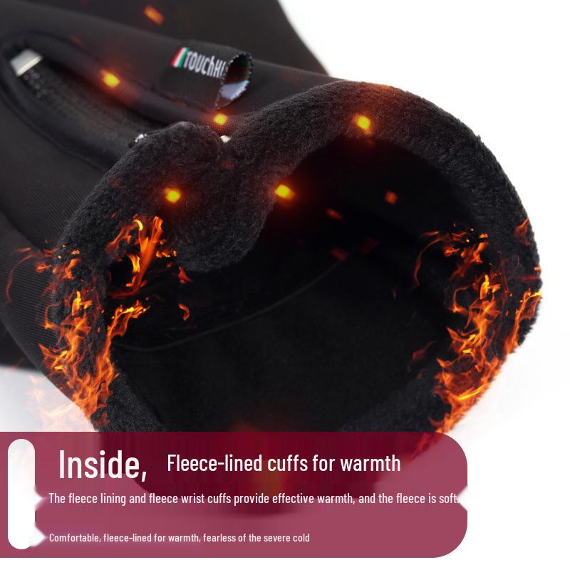 Warm USB Heated Touchscreen Gloves for Autumn & Winter - Non-slip, Full Finger for Cycling, Mountaineering & Skiing.