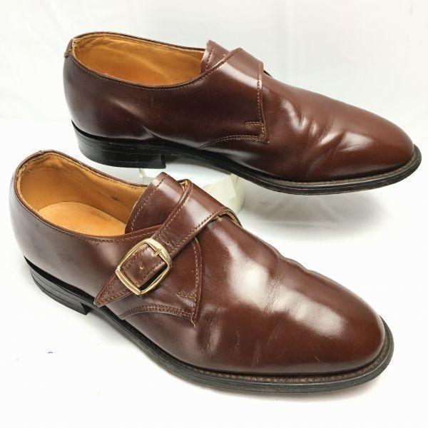 

Vintage Desborough Made in England Monk Strap Brown Size 6.5 / 25.0cm(USED)