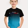 Kinderbekleidung Jungen T-Shirt Kurzarm Kinder T-Shirt 3D Buchstaben Print Lässig Rundhals Kinder Sommerkleidung Jungen Kleidung Oberteile