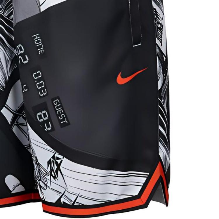 Nike Dri-Fit Cartoon Elite Basketball Shorts Men's Black CI9082-010