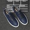 Fashion Men's Shoes Genuine Leather Lace Up Casual Shoes Italian Fashion Designer Skateboard Shoes Comfy Soft Soles Outdoor Sports Shoes