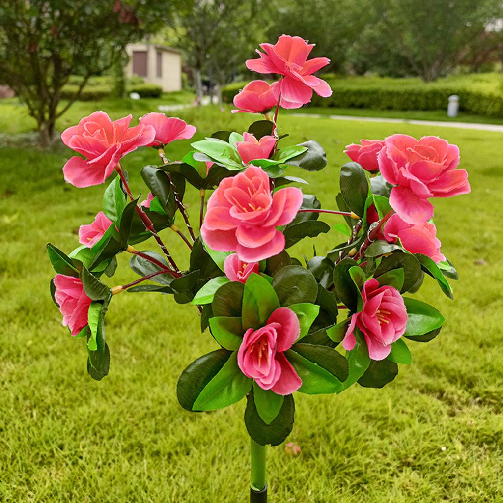 Solar Stake Light Simulation Flower IP55 Waterproof Decorative LED Stake Lamp for Garden Courtyard