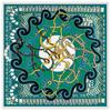 POBING Silk Scarf Women Large Shawls Melt Chain Print Stoles Square Bandana Luxury Kerchief Hijab Scarf Female Foulards 130CM