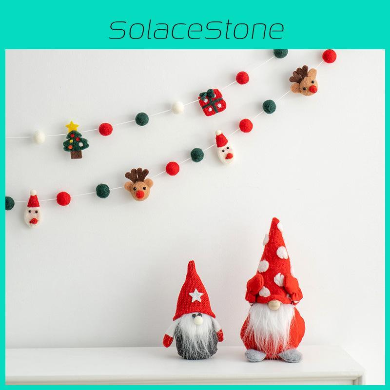 Festive Wall Decor With Wool Felt Decorations For Christmas Celebration