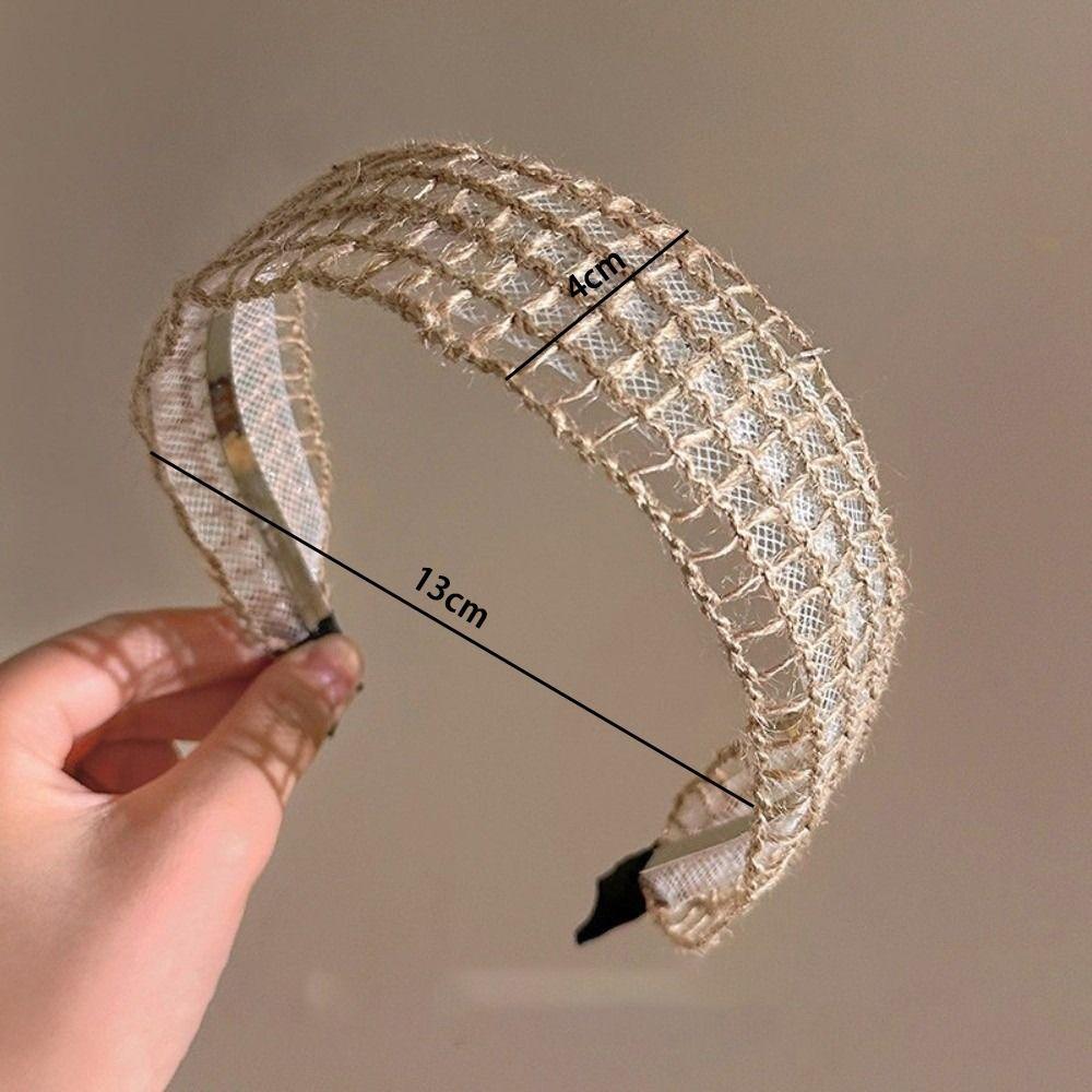 Elegant Wide Brim Hair Hoop Bohemian Style Hair Band High Quality Cross Knotted Headband for Women