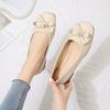 Retro Square Head Single Shoes, Soft-soled Doudou Shoes, Female French Temperament, Socialite, One-pedal Ladyshoes, Commuting Is Not Tired of Single