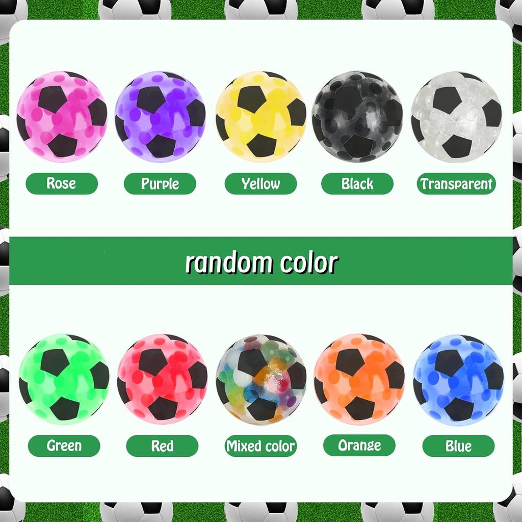 6 stuks zachte voetbalballen voor kinderen en volwassenen, mini stressballen, anti-angstballen en friemelballen om te ontspannen, ideaal als verjaardagscadeau of als vulling voor een cadeautas.