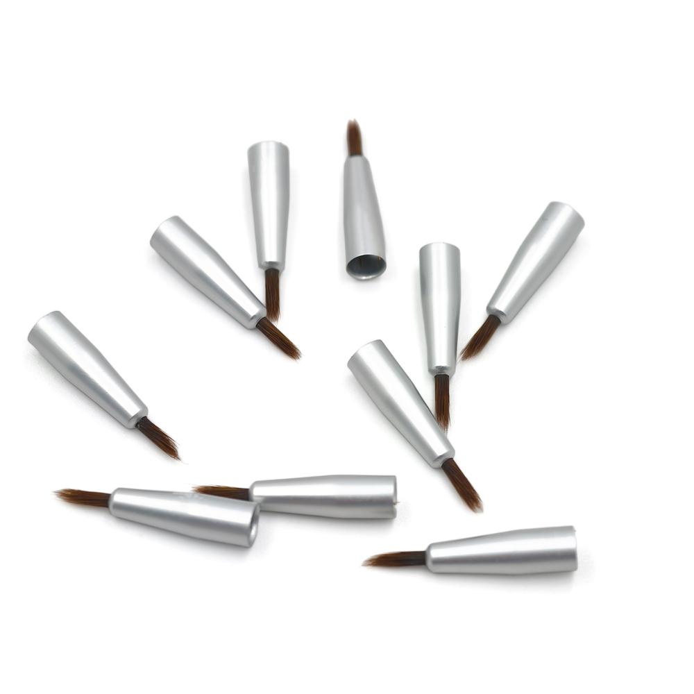 

Стоматологічний порцеляновий пензель для формування, силіконовий адгезив, композит, інструменти для формування порцелянових зубів 10 pieces brush tips B