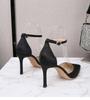 2024 Ladies Silk Champagne Shoes Ankle Strap Sandals Woman Narrow Band High Heels Stilletto Wedges Pumps OL Dress Party Sandalia
