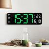 Digital Alarm Clock Digital Clock LED Big Display Battery Operated Temperature Date Display Dimmable Electronics Bedroom