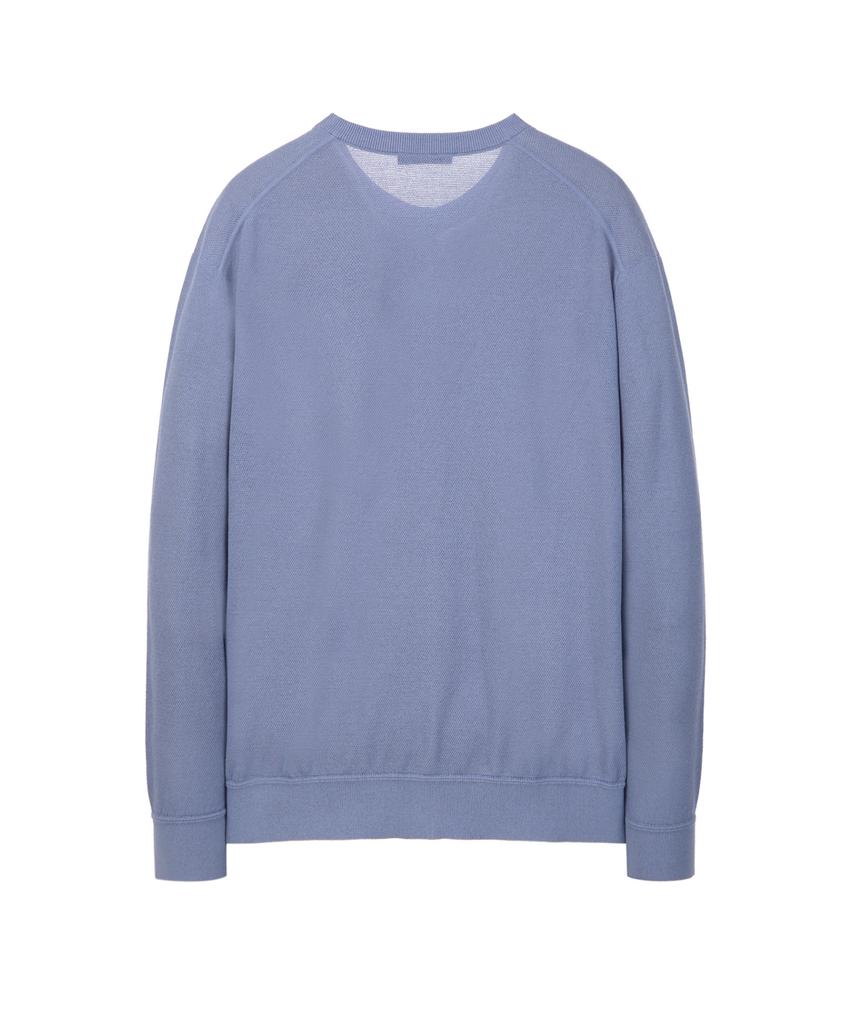 Jillstuart Newyork Men Cotton Lean Crew Neck Cardigan - Blue (Jnsw6B507B2)