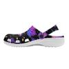 White EVA Clogs with Glow Butterfly Print, Lightweight Slip On Garden Shoes, Breathable Beach Sandals, Indoor Outdoor Slippers for Men Women