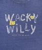 WACKY WILLY Dyed Graphic Long Sleeve Blue