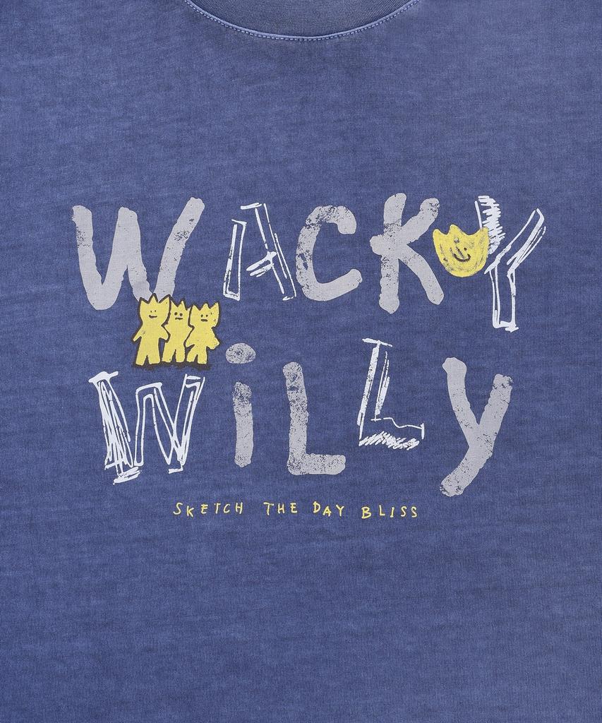 WACKY WILLY Dyed Graphic Long Sleeve Blue