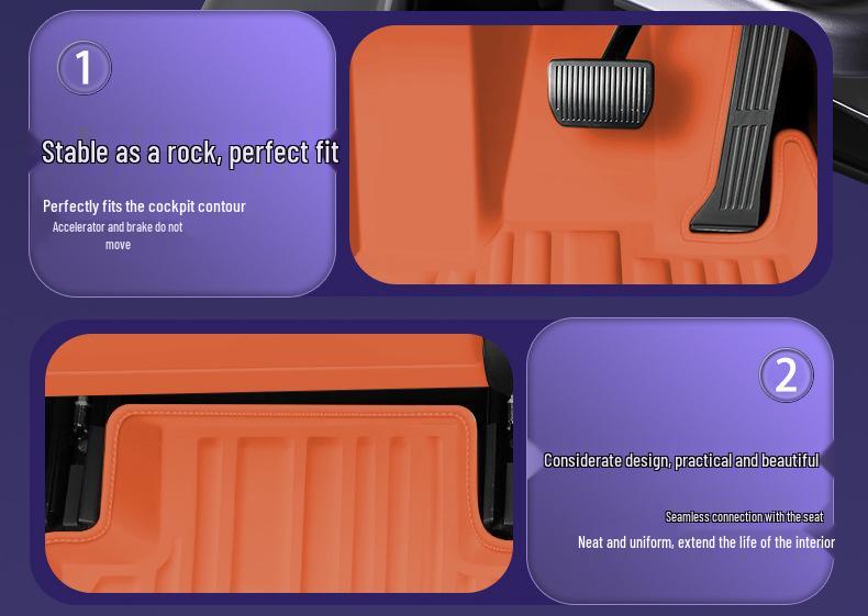 Ideal L6 Model Floor Mats - Waterproof, Dustproof, Double Layer, for Five-Seater Cars