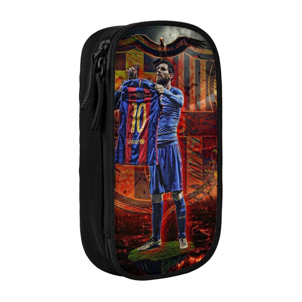 Lionel Pencil Case Lionel Messied Pencilcases Pen Box Kids Big Capacity Bags School Supplies Gifts Stationery