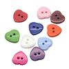 100PCs Heart Mixed Colors Resin Buttons Fit Sewing or Scrapbooking 10mm