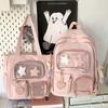 Children's Schoolbags Elementary School Girls Junior High School College Students Two Piece Set Large Capacity Backpacks