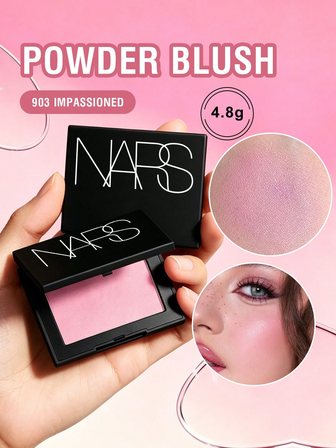 NARS Powder Blush #903 IMPASSIONED Matte Pink Orchid 4.8g / 0.17 Oz 903 IMPASSIONED 4.8g