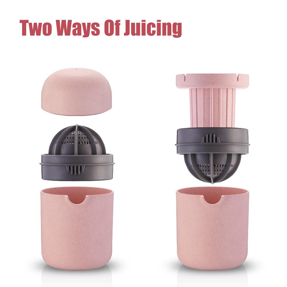 Mini Fruktjuicer Sitronjuicer Bærbar Manuell Fruktpresse Maskinverktøy Håndrotasjon Pressejuicer