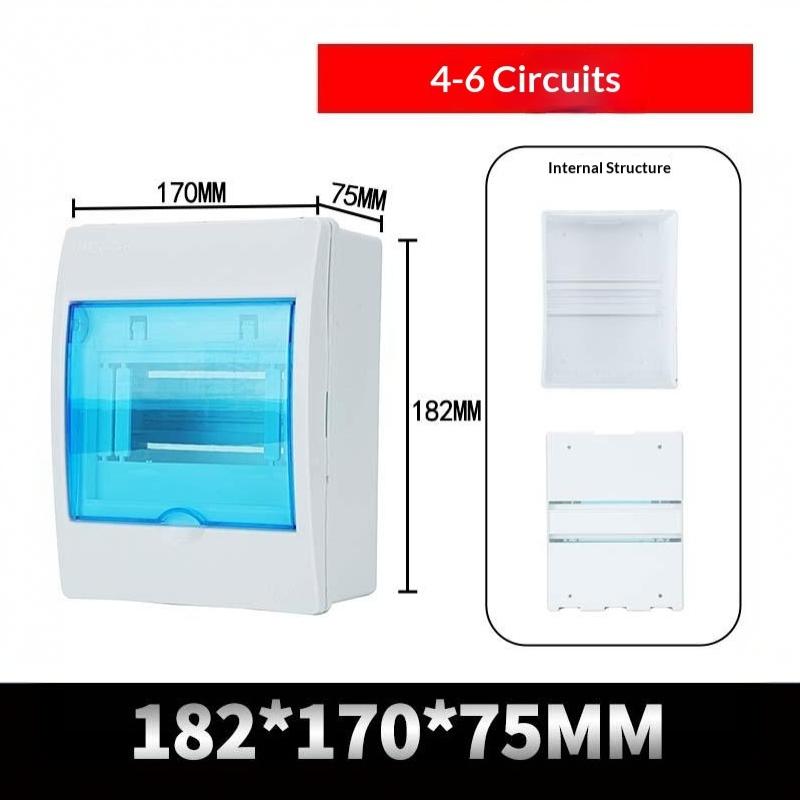 Ht Series Ip65 Waterproof Distribution Box Abs Electrical Junction Box Outdoor Circuit Breaker Enclosure 3-12 Ways
