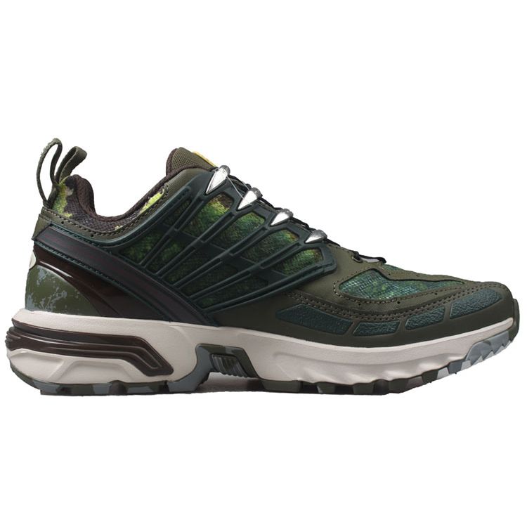 SALOMON Acs Pro Advanced Mountain Low Top Outdoor Functional Shoes Unisex Shoes Dark-Olive-Green 473602