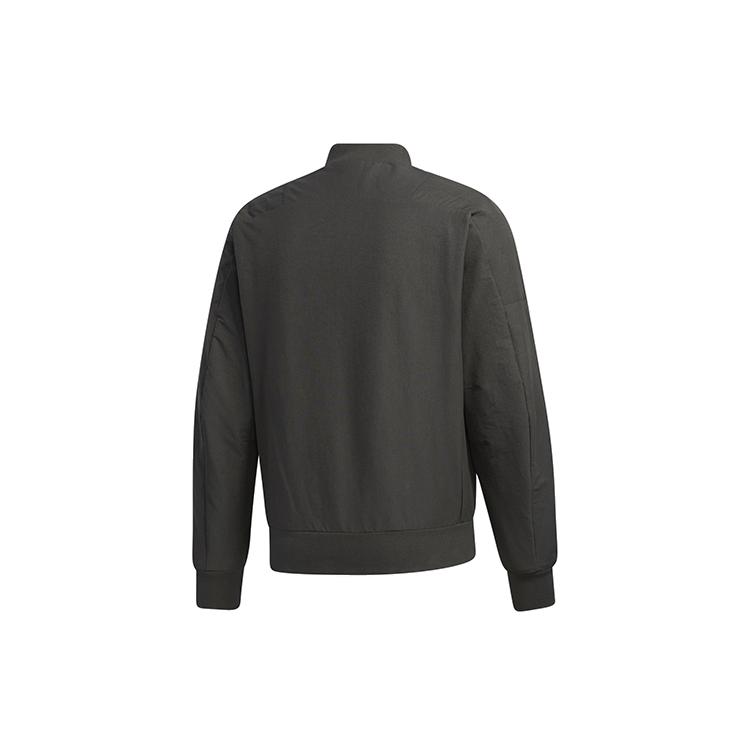 Adidas Jackets Men's Green Baseball Collar Moderate Workwear GM4405