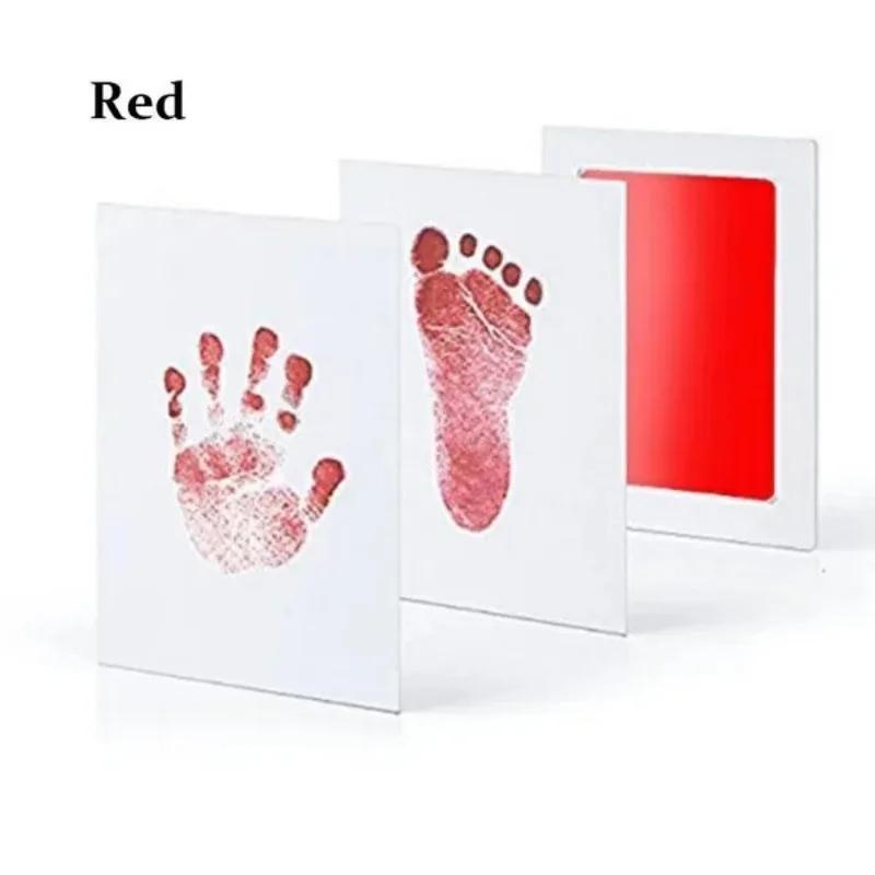1 Set Baby Handprint Footprint Imprint Kit Baby Pet Footprint Ink Pad Souvenir Accessories