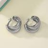 Vintage Punk Exaggerate Simple Niche Design Personality Circle Toroidal Metal Earrings for Women Paty Jewerly GIfts Daily Wear