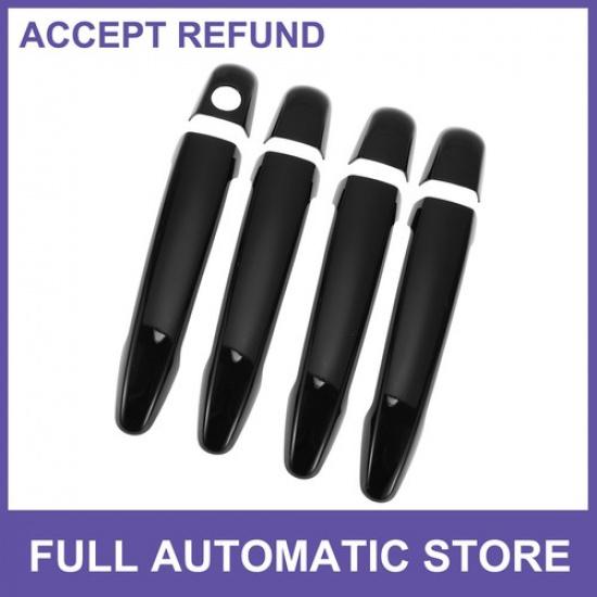 

Door Handle Cover Trim for Toyota Highlander Tailgate Handle Cover Black Auto