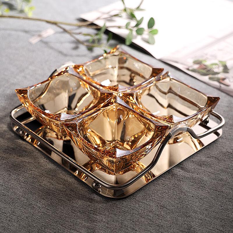 Elegant European Crystal Snack Plate