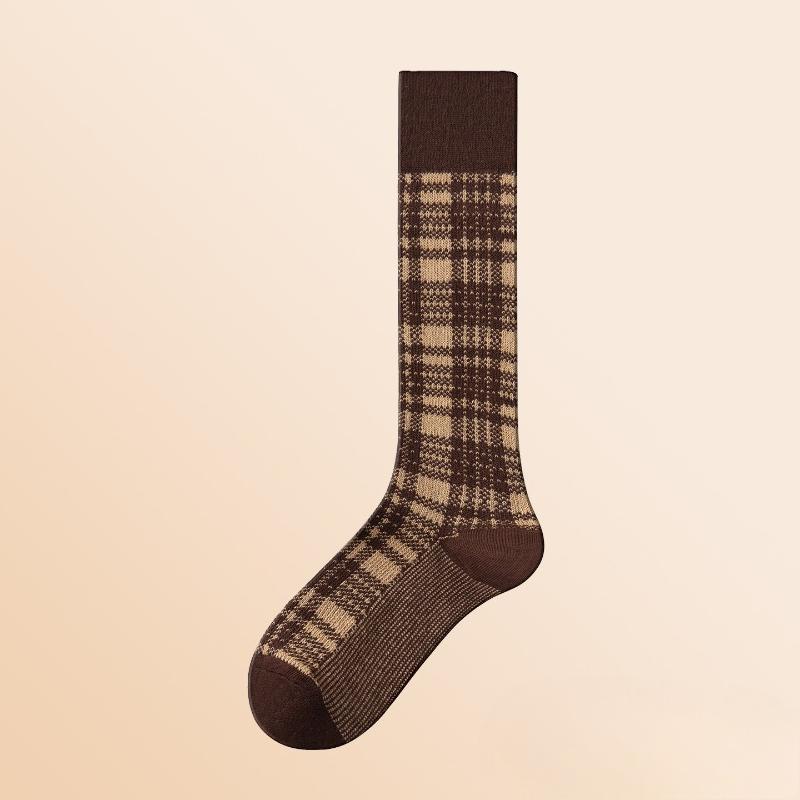 Retro Peacock-patterned Ankle Socks for Children, Suitable for Autumn and Winter, Slimming and Warm Cotton Socks