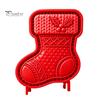 Party Snack Baking Kit Christmas Cookie Cutter, Push Type Integrated Mold, Plastic Holiday Biscuit Stampers Clay Decorating Tool for Kitchen Supplies