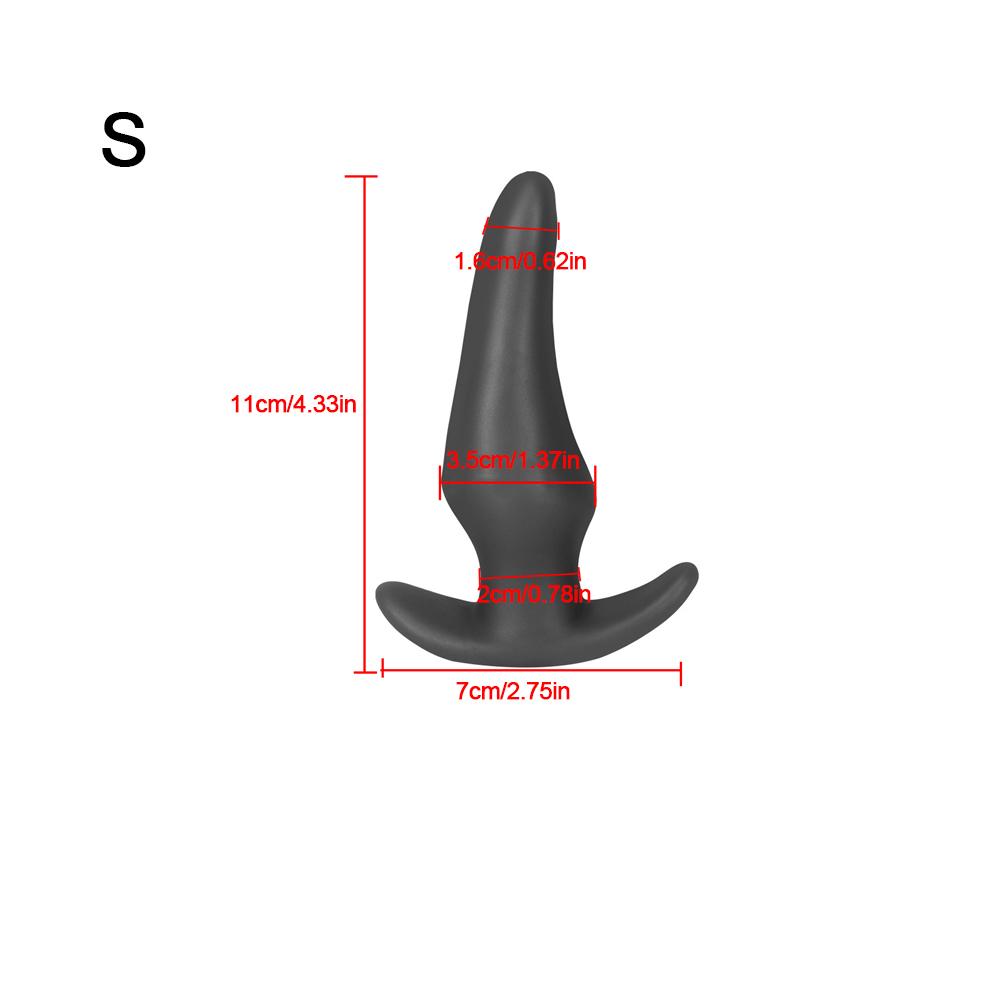 Liquid Silicone Soft Anal Plug Prostate Massage Anal Sex Toys for Adult Men Women Butt Plug Comfortable To Wear Anal Expansion