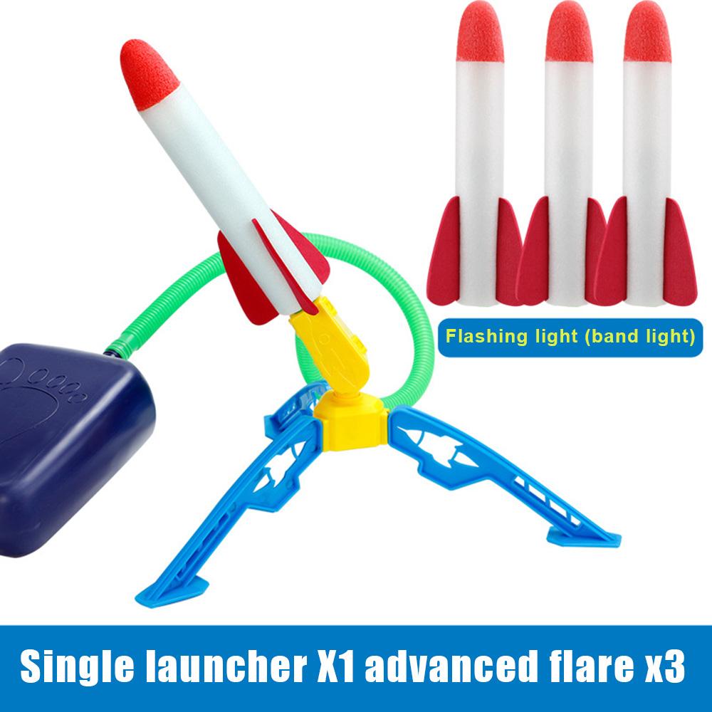 Toy Rocket Launcher For Kids With 3 Foam Rockets And Toy Air Rocket Launcher