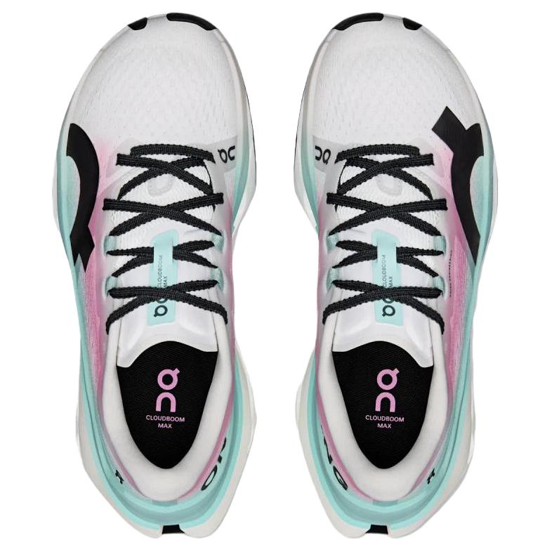 On Cloudboom Max Scarpe da Corsa Comode Resistenti Traspiranti Donna sneaker Bianco Acqua Rosa 3WF30185109
