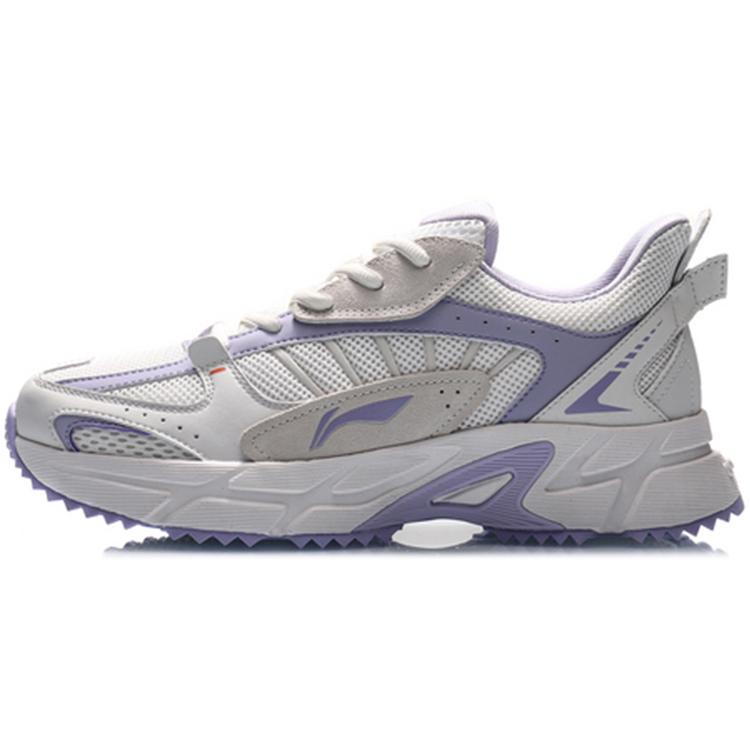 New LiNing Anti Slip Wear Resistant Low Top Casual Running Shoes Women's Bad Little Purple ARLQ002-3