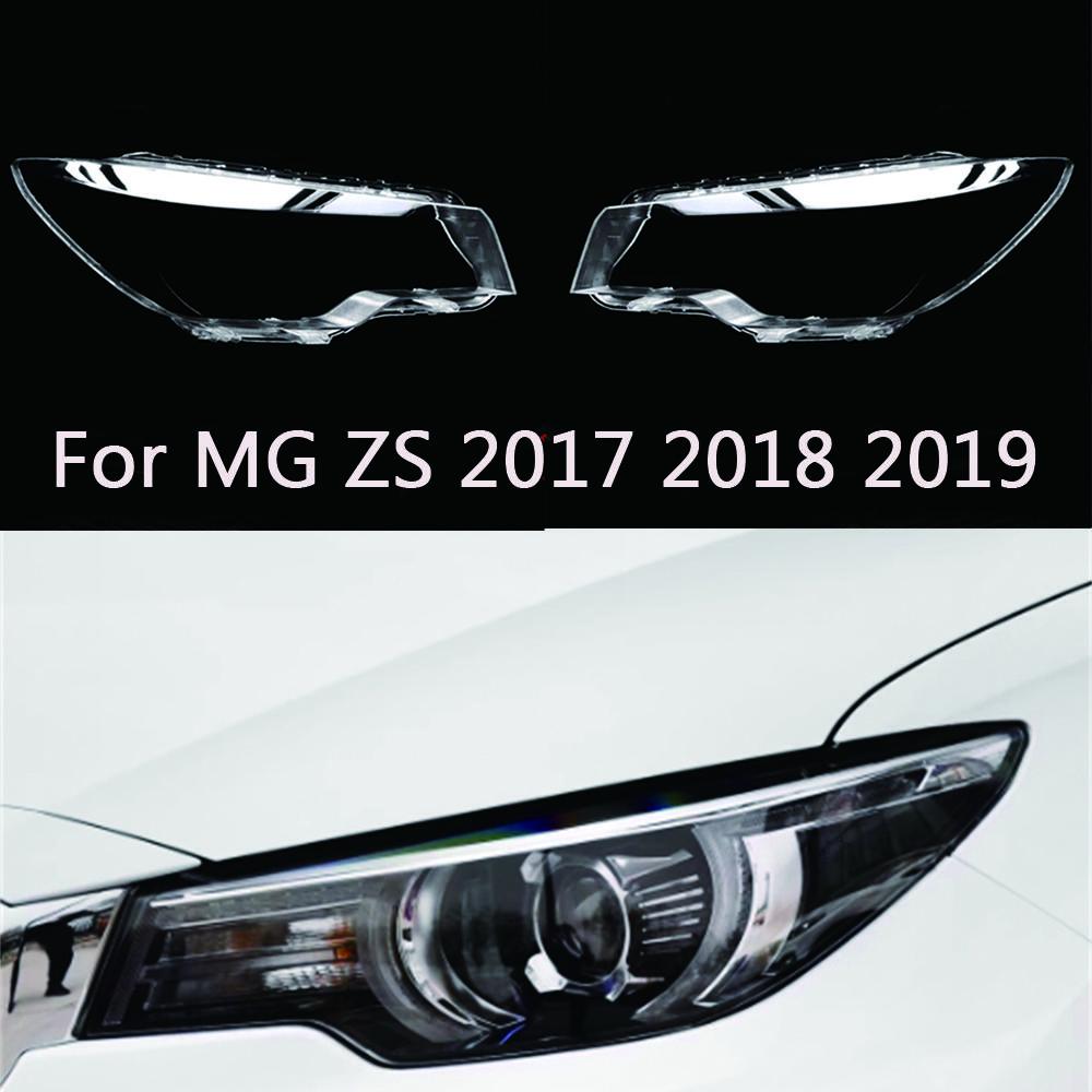 For MG ZS 2017 2018 2019 front Car Headlight Cover Lens Shell Lampcover Lampshade Headlamp housing