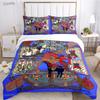 Fashion Ethnic Frame Horse Duvet Cover Comforter Bedding set Soft Quilt Cover and Pillowcases for Teens Single/Double/Queen/King
