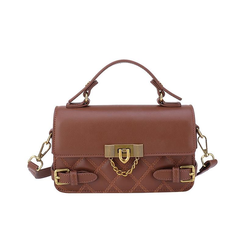Ielgy High-End Fashionable Rhombus Handbag All-Match One-Shoulder Messen
