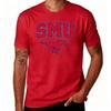 Smu Mustangs Tshirt Southern Methodist University College Sports Logo Black Cotton Unisex Casual Unisex And Unisex Tee