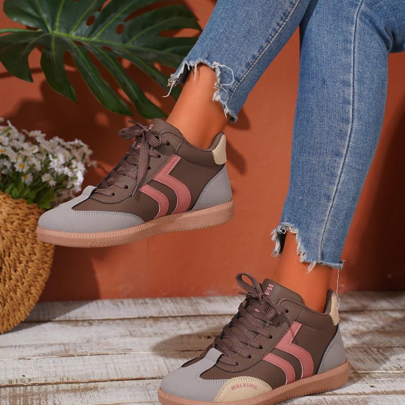 Neue Damenmode Schnür-Laufschuhe mit weicher Sohle für Damen, Leichte und bequeme niedrig geschnittene Sportschuhe