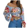 QICED Women's Fashion Casual Long Sleeve Blouses & Shirts Unique Design