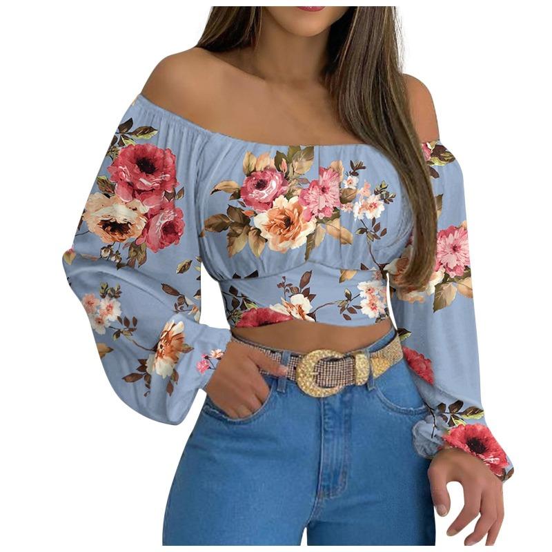 QICED Women's Fashion Casual Long Sleeve Blouses & Shirts Unique Design