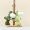 Plush Cartoon Crocodile Keychain Charm Keyring Children Bag Decoration Doll Gift