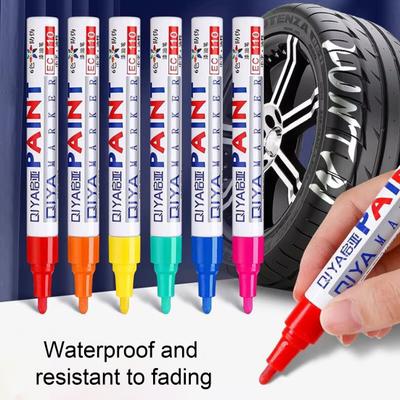 Lichtbeständiger Lackstift für Ausbesserungen im Außenbereich, wasserfest, schnelltrocknend, UV-beständiger, ölbasierter Marker für Metall, Holz und Kunststoff