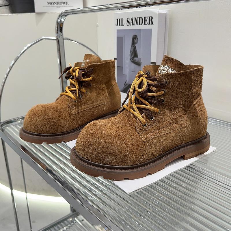 

Капибара Винтажные ботинки Мартин на двойной шнуровке Женские 2025 Новые для активного отдыха Альпинистские Мотоциклетные ботинки 40