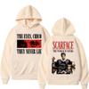 Tony Montana Scarface Vintage Graphic Hoodie Men Women Hip Hop Harajuku Oversized Long Sleeve Pullover Sweatshirt Retro Movie Fleece Top