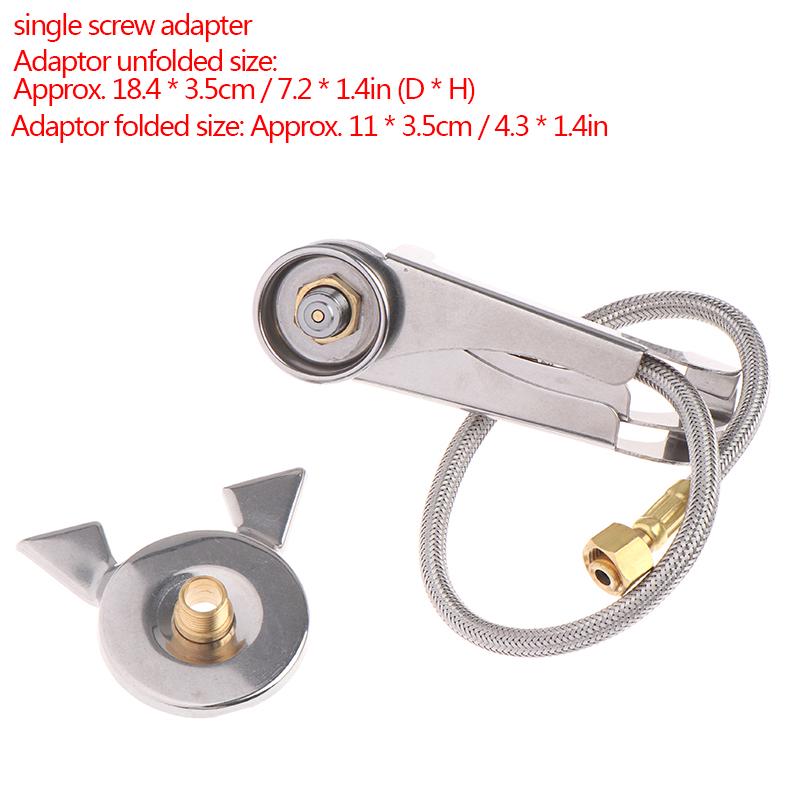 1Set Picnic Camping Stove Split Converter Connector Gas Tank Adapter Incldue Box